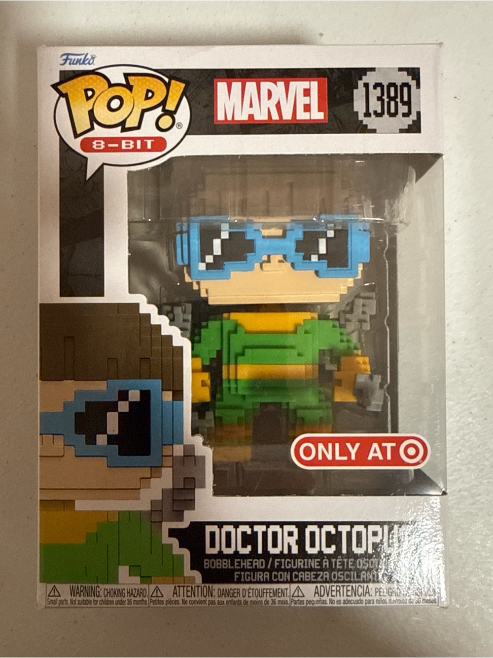 Marvel Funko Pop 8-Bit Doctor Octopus - Green, Yellow & Blue